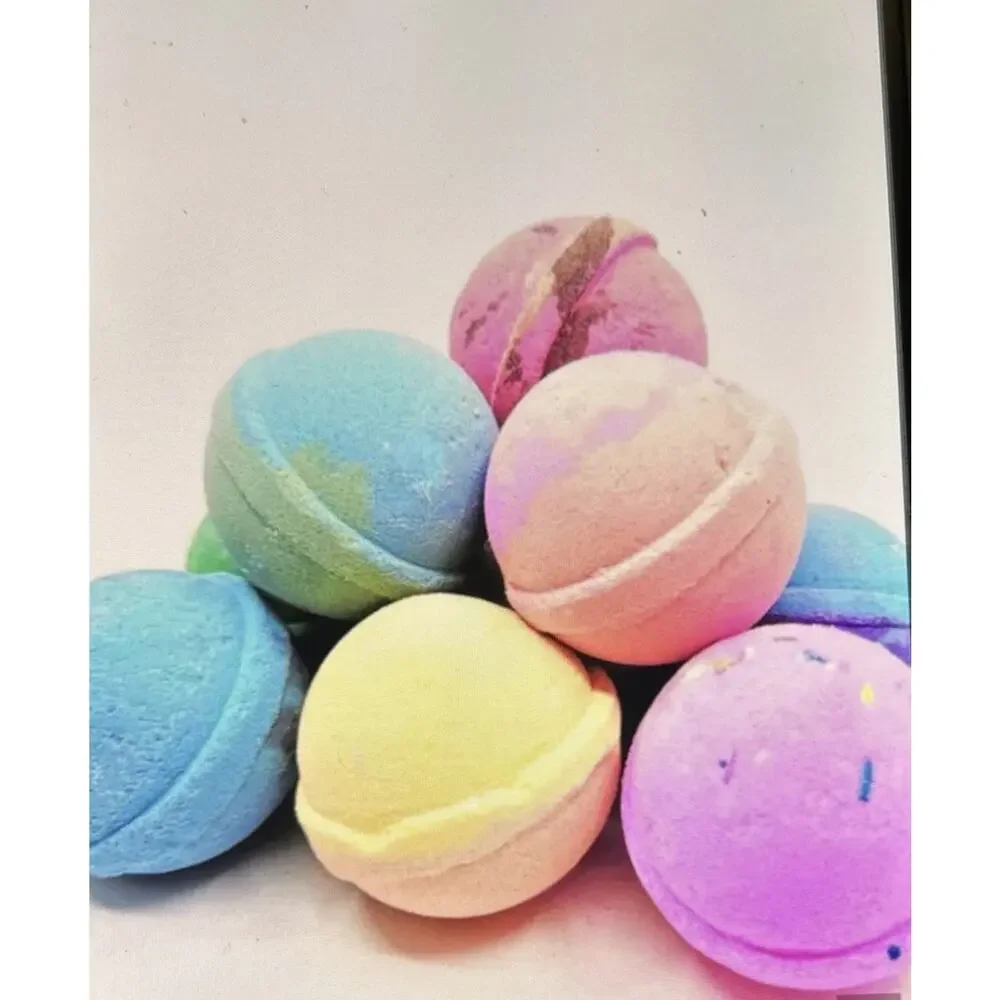 Naturally Vain Luxury Bath Bomb Set 9Pack Assorted Scents Non Staining
